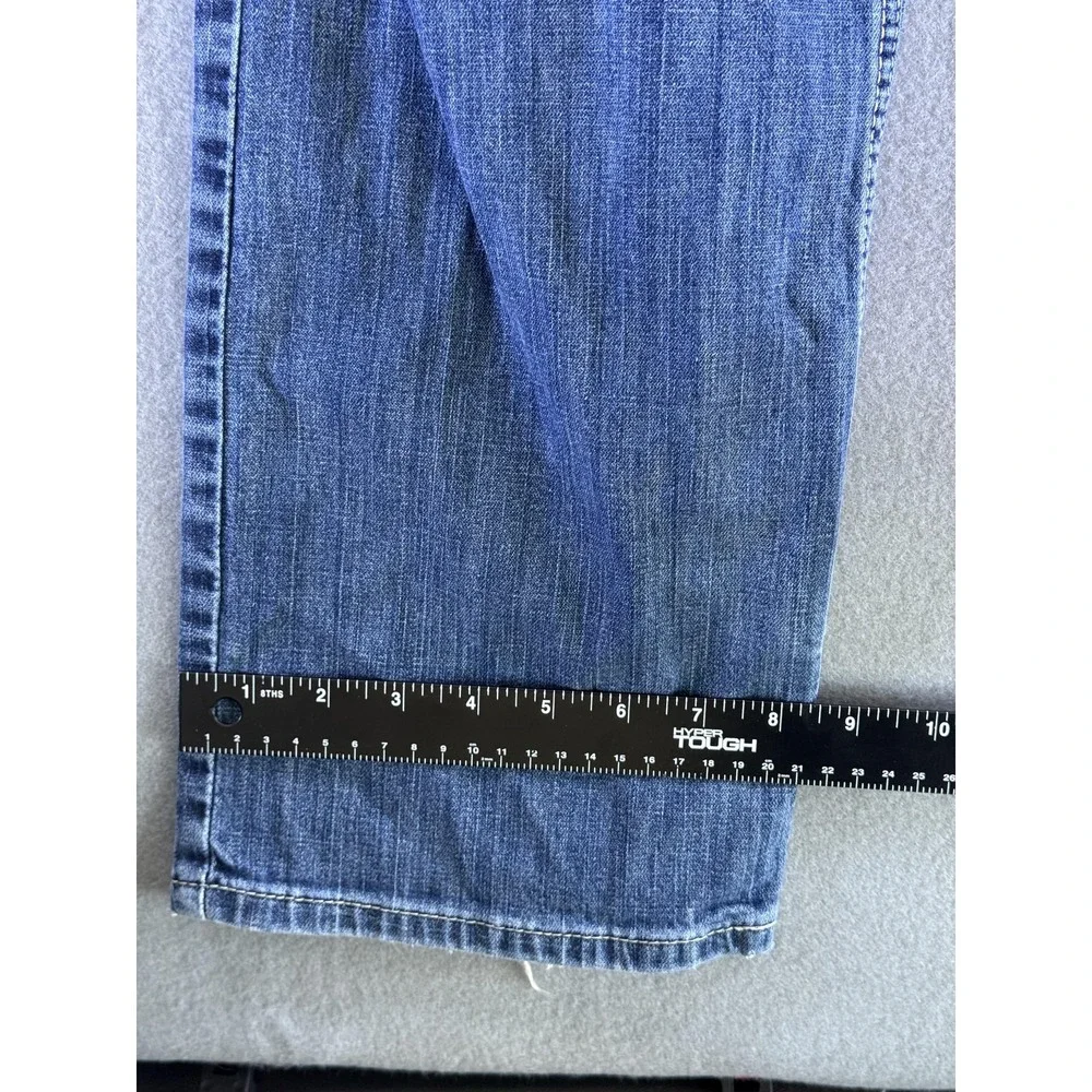 Cinch Grant Jeans Mens 30x34 Medium Wash Blue Relaxed Bootcut Distressed Denim